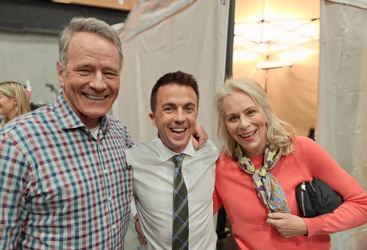 Frankie Muniz with his ‘Malcolm in the Middle’ parents Bryan Cranston and Jane Kaczmarek